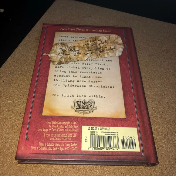 5/$25 
The  Spiderwick Chronicles Book 2 The Seeing Stone Hardcover 03 6&up - Picture 4 of 5